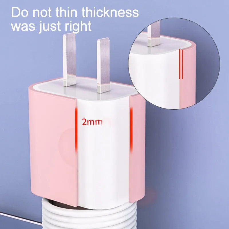 (1 +1 Free) Silicone Phone Charger Protector