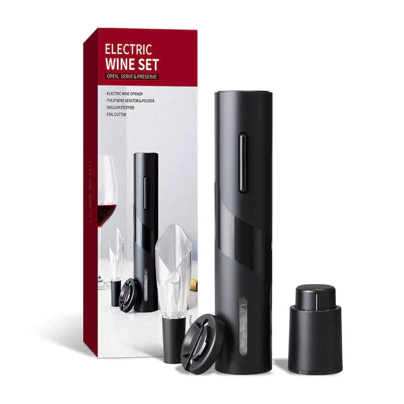 Electric wine bottle opener + set