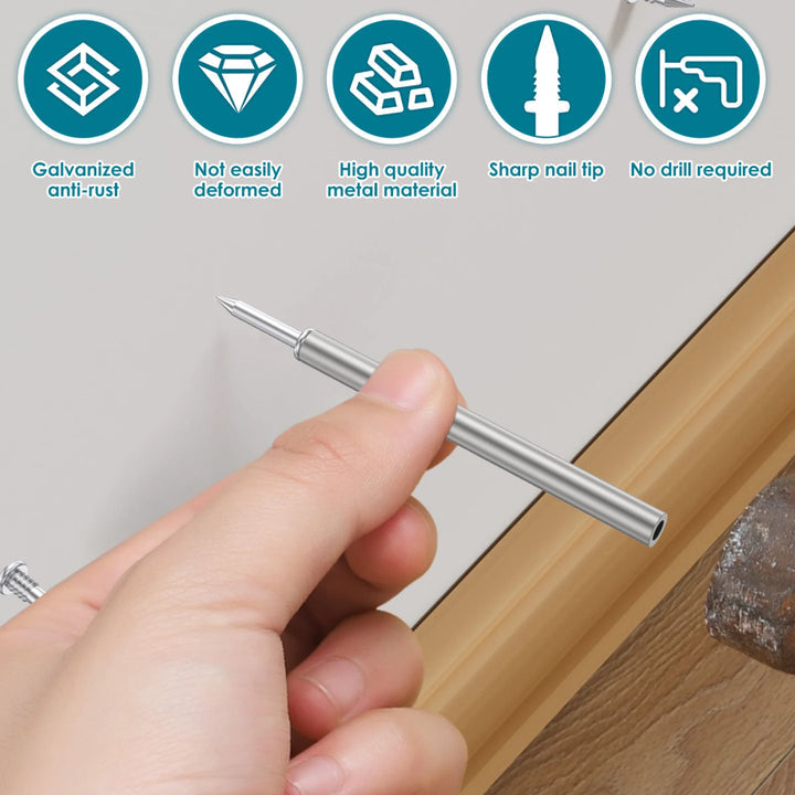 SeemiNail - Double-headed socket thread nail (100 pieces) - Nail without mess! [Last day discount]