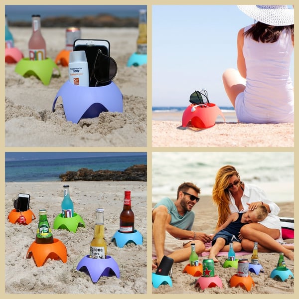 Cuptini Beach Drink Cup Holders | Set of 5 PCS