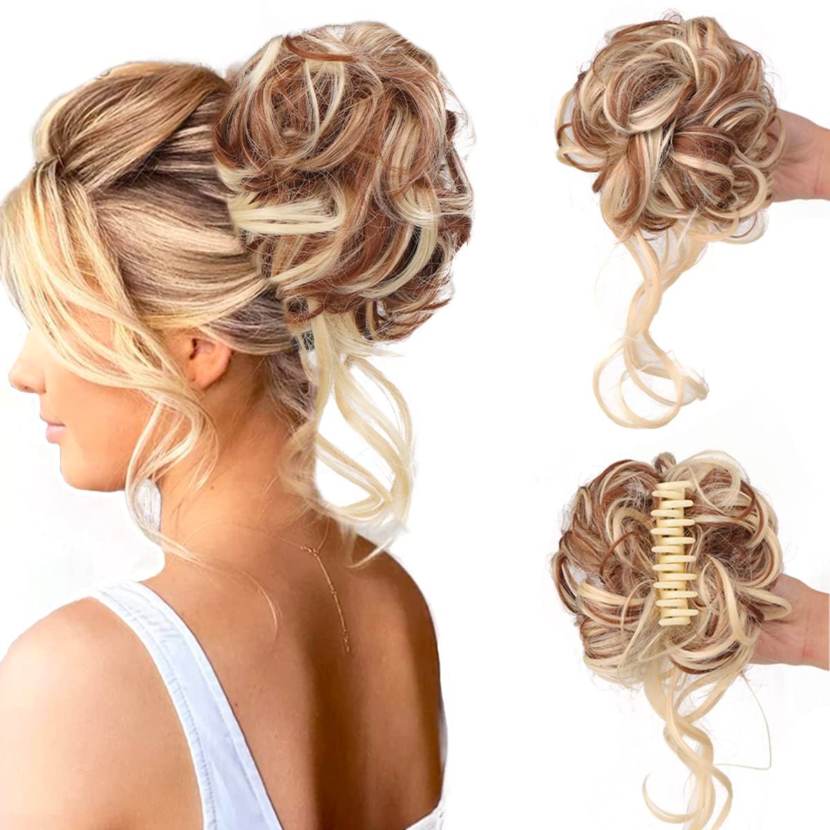 Loopybun | Clip-in Curly Hair Bun Piece