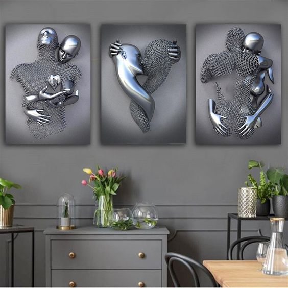 Artizone™ Silver Canvas Paintings