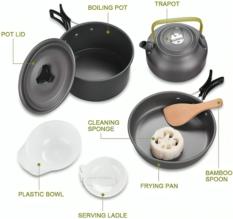 ChefCamp - Portable camping cookware set