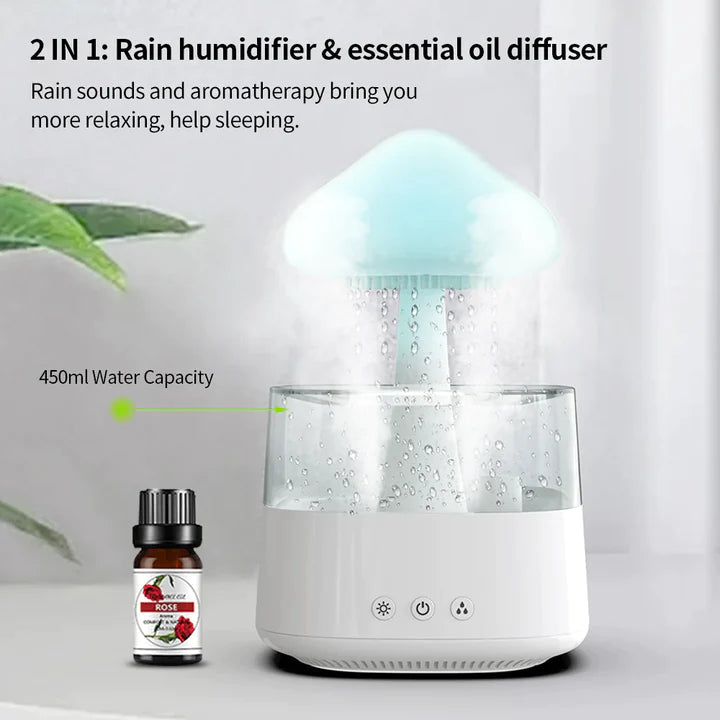 MushiCalm™ - Magic Rain Mushroom Cloud humidifier [Last day discount]