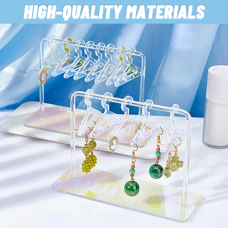 (8 hooks) EarringHanger™ - stand for storing earrings in the style of a pendant made of acrylic [last day discount]