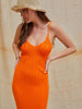 Sunsweet Orange Women Summer Dress