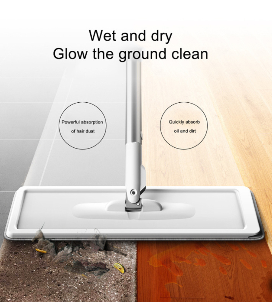 QuickClean™ - floor squeegee magic mop with bucket [last day discount]