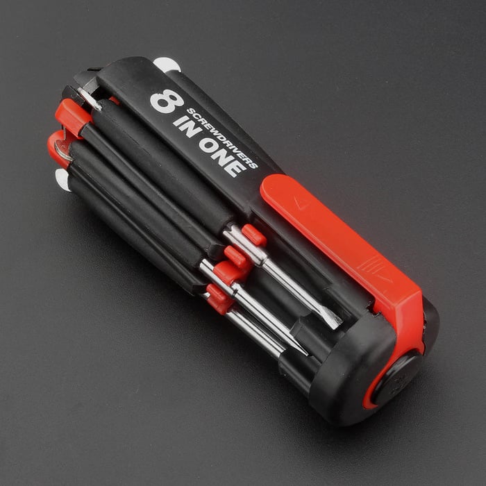 Workdrive - 8 Screwdrivers in 1 Tool with Worklight