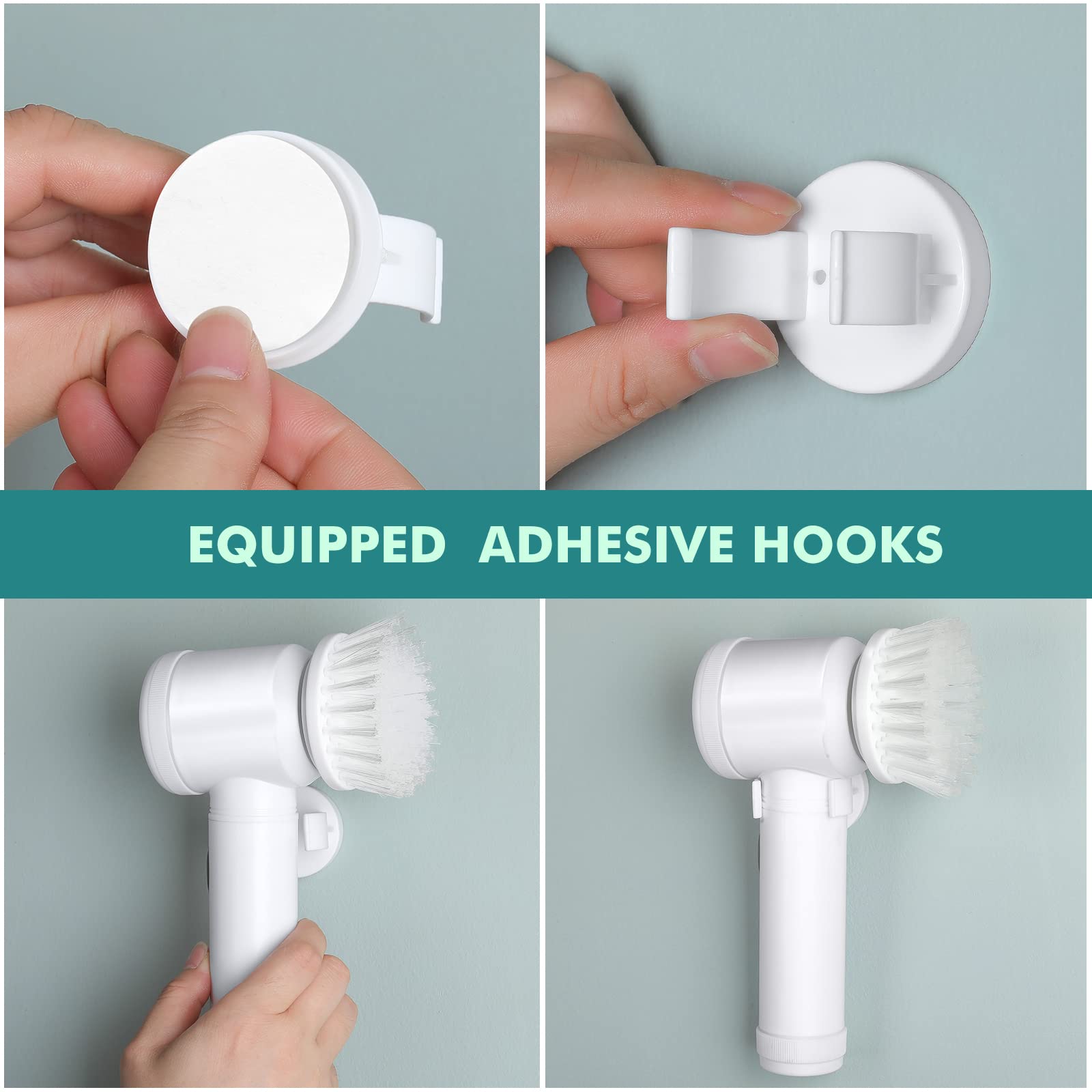 Electric hand scrubbing brush - 3 heads included 【Last day discount】