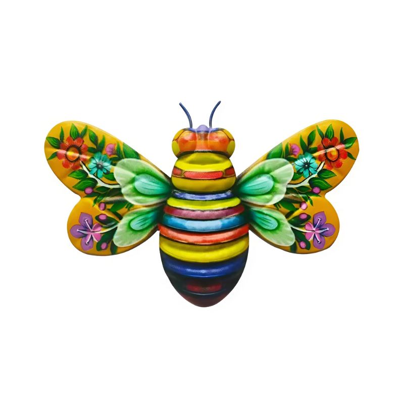 1+1 Free | Charming hand-painted bee wall art for garden decoration