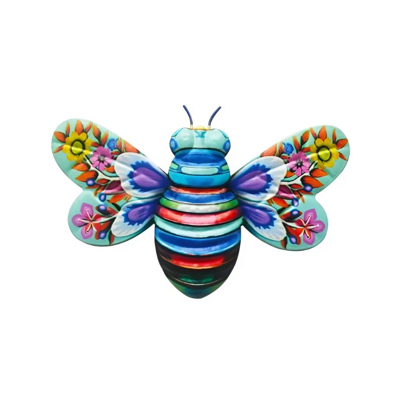 1+1 Free | Charming hand-painted bee wall art for garden decoration