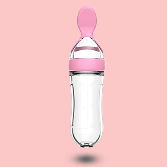 Baby spoon bottle dispenser