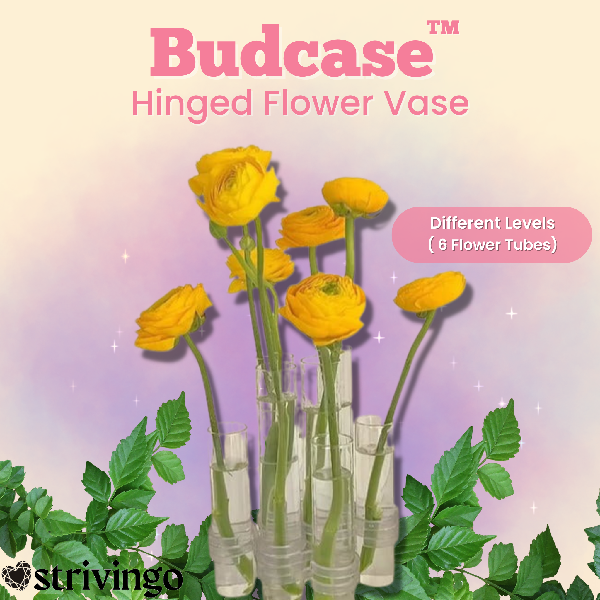 Budcase™ Hinged Flower Vases