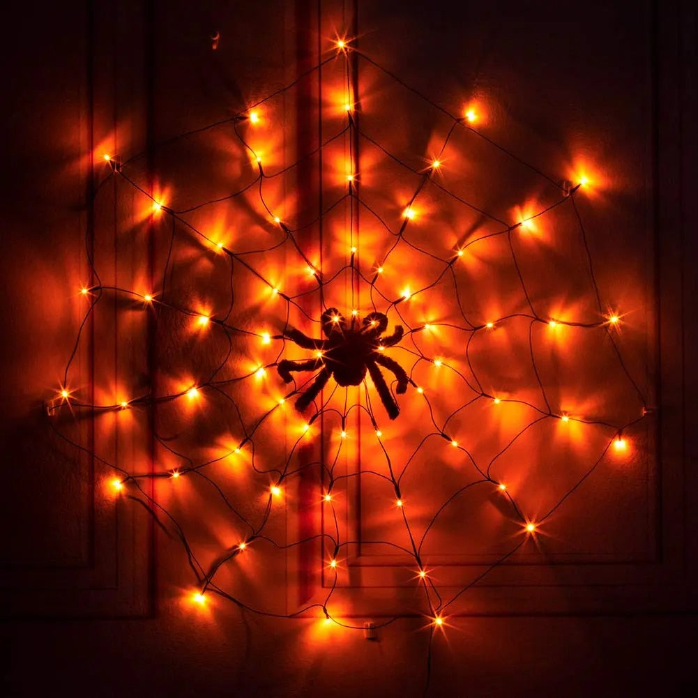 Invobrite™ Halloween Spider 80LED with remote control | 8 light modes