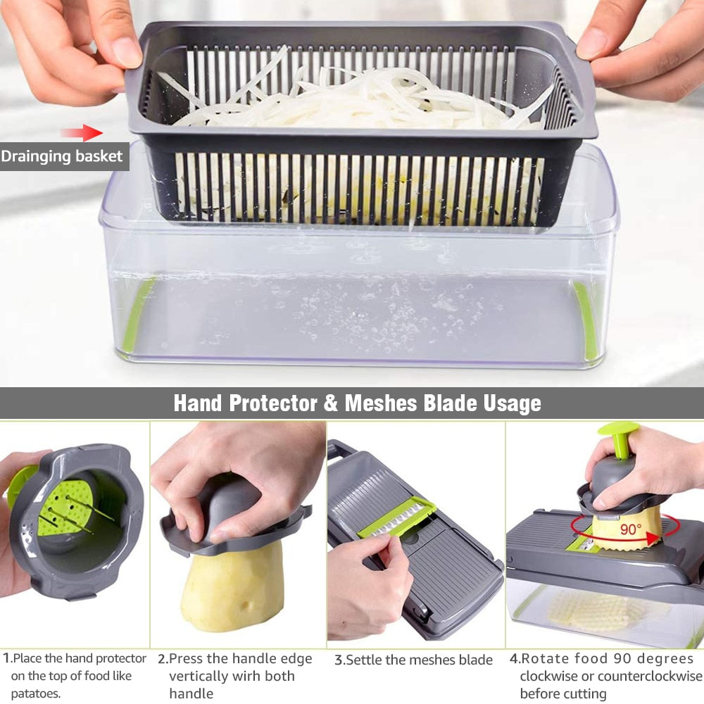 Multifunctional vegetable slicer