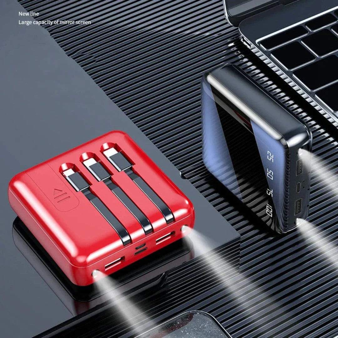 Mini Power Bank | 4-cable 20000 mAh