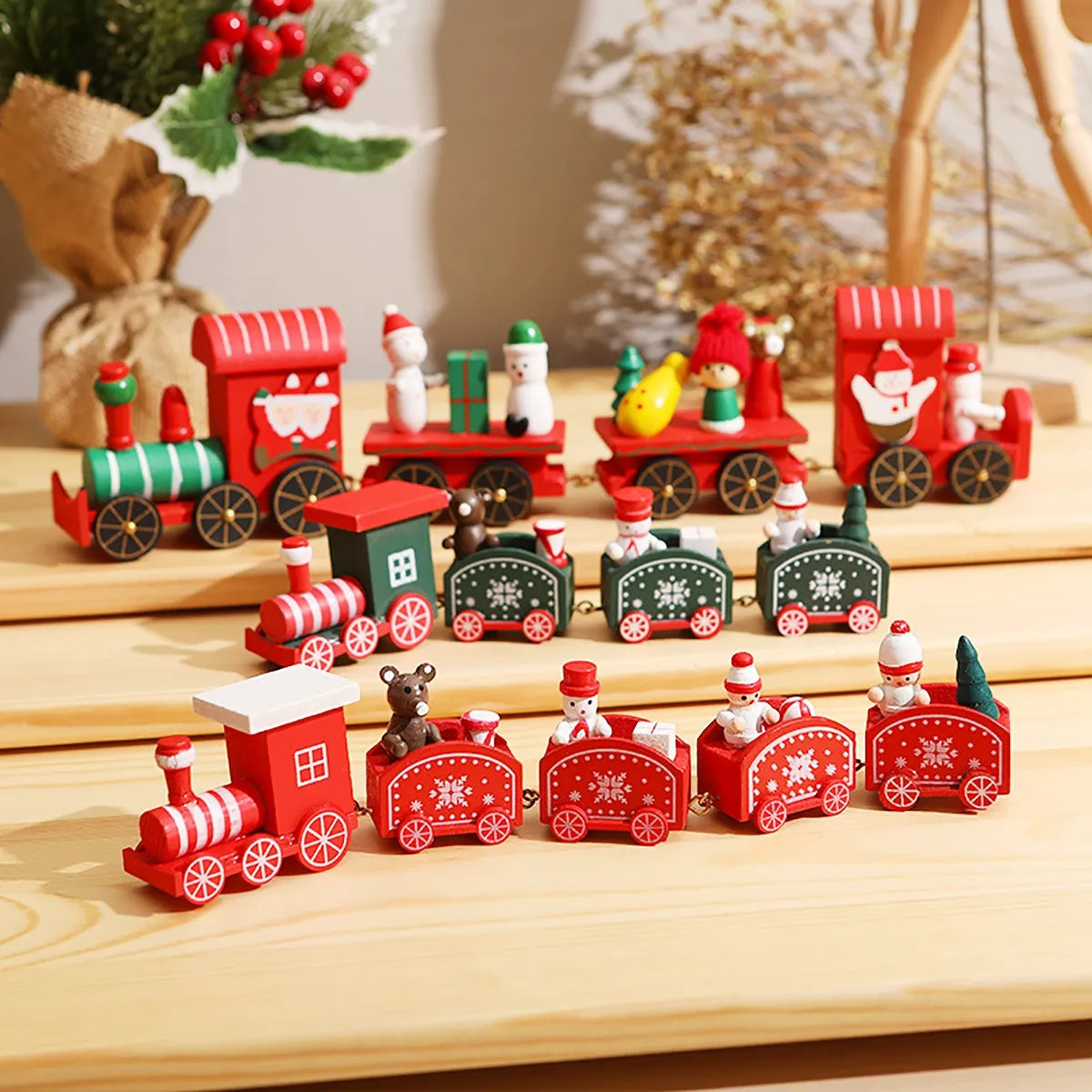 WoodTrain™ wooden Christmas train | 50% discount