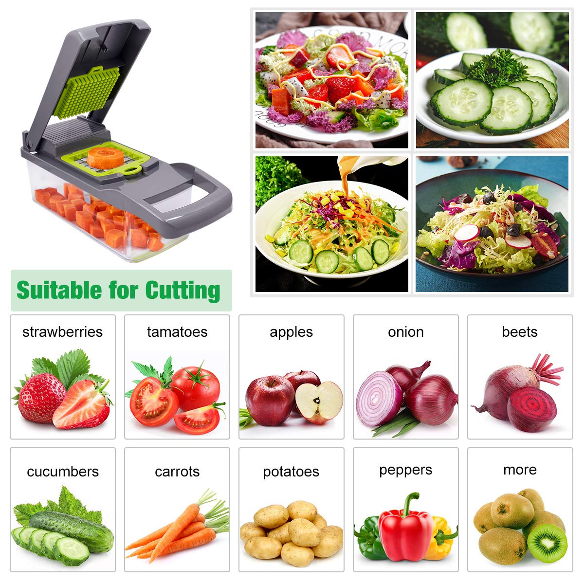 Multifunctional vegetable slicer