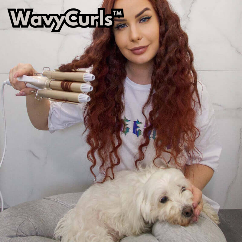 WavyCurls - Magic curling iron with 3 heating rods