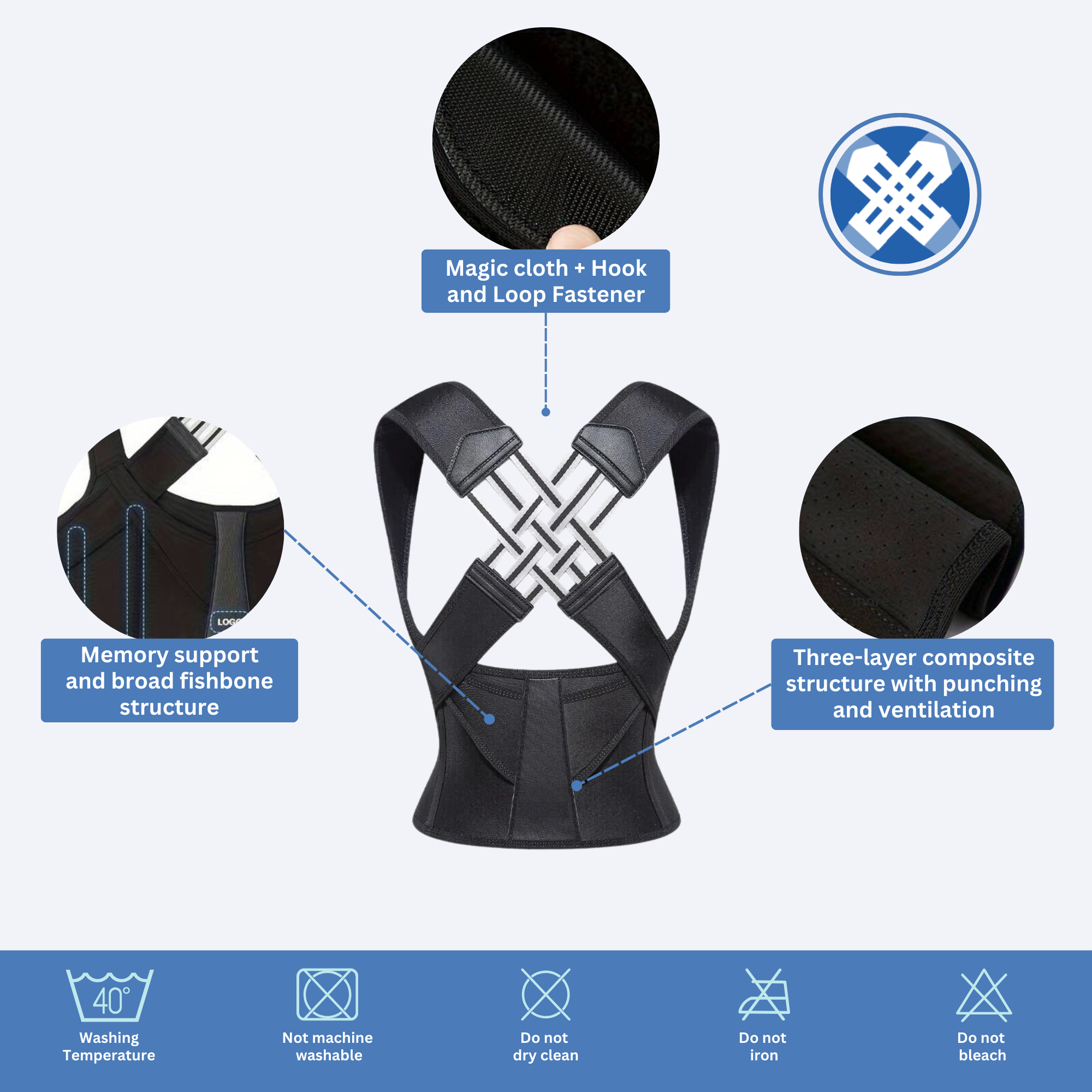 Backfix - Adjustable Back Posture Belt