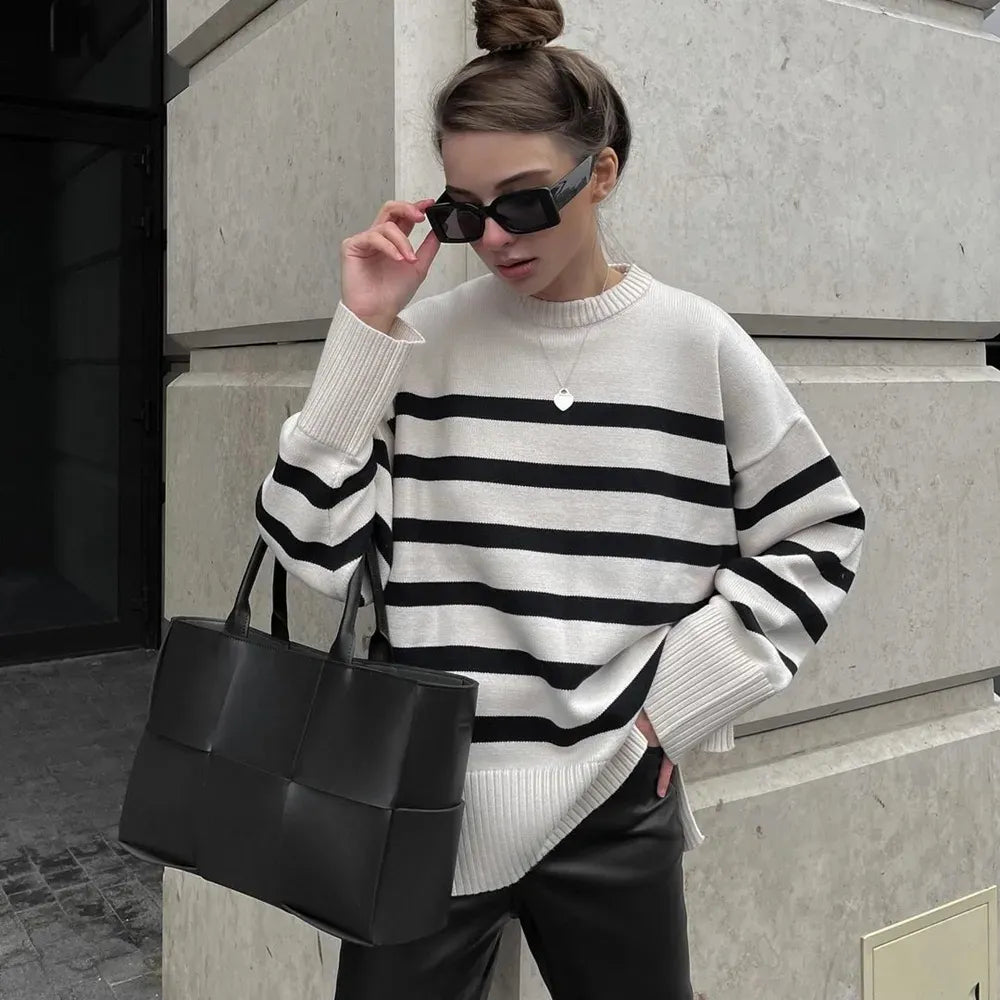 Striped Pullover Sweater