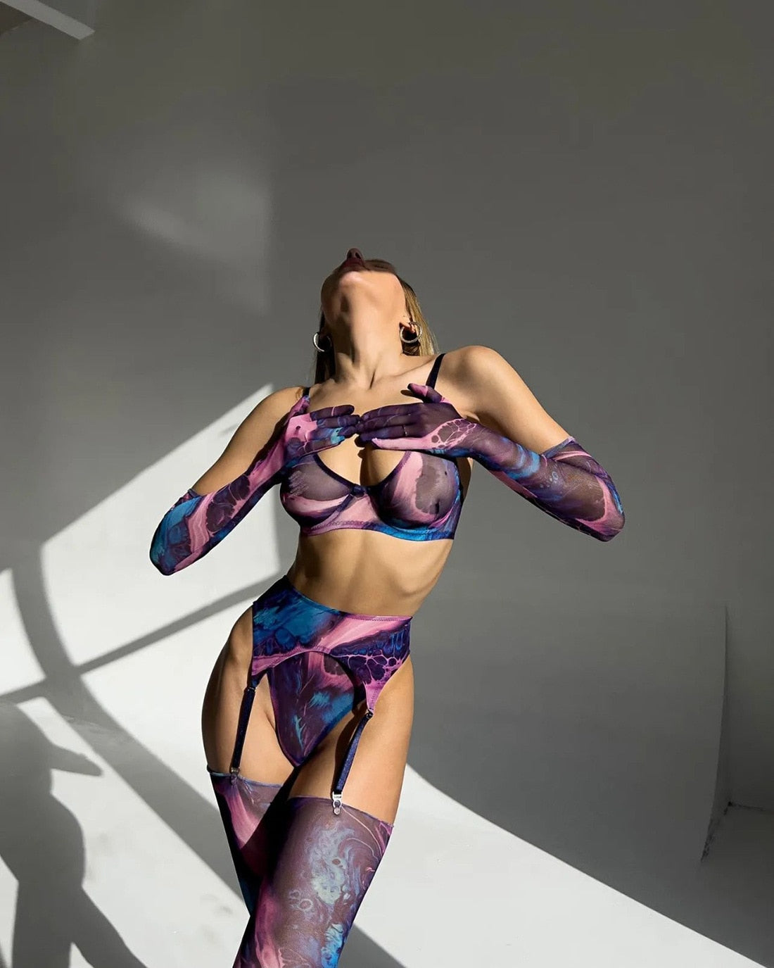 Erocurves™ Tie Dye Lingerie for Ladies