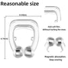 Magnetic anti-snoring clip