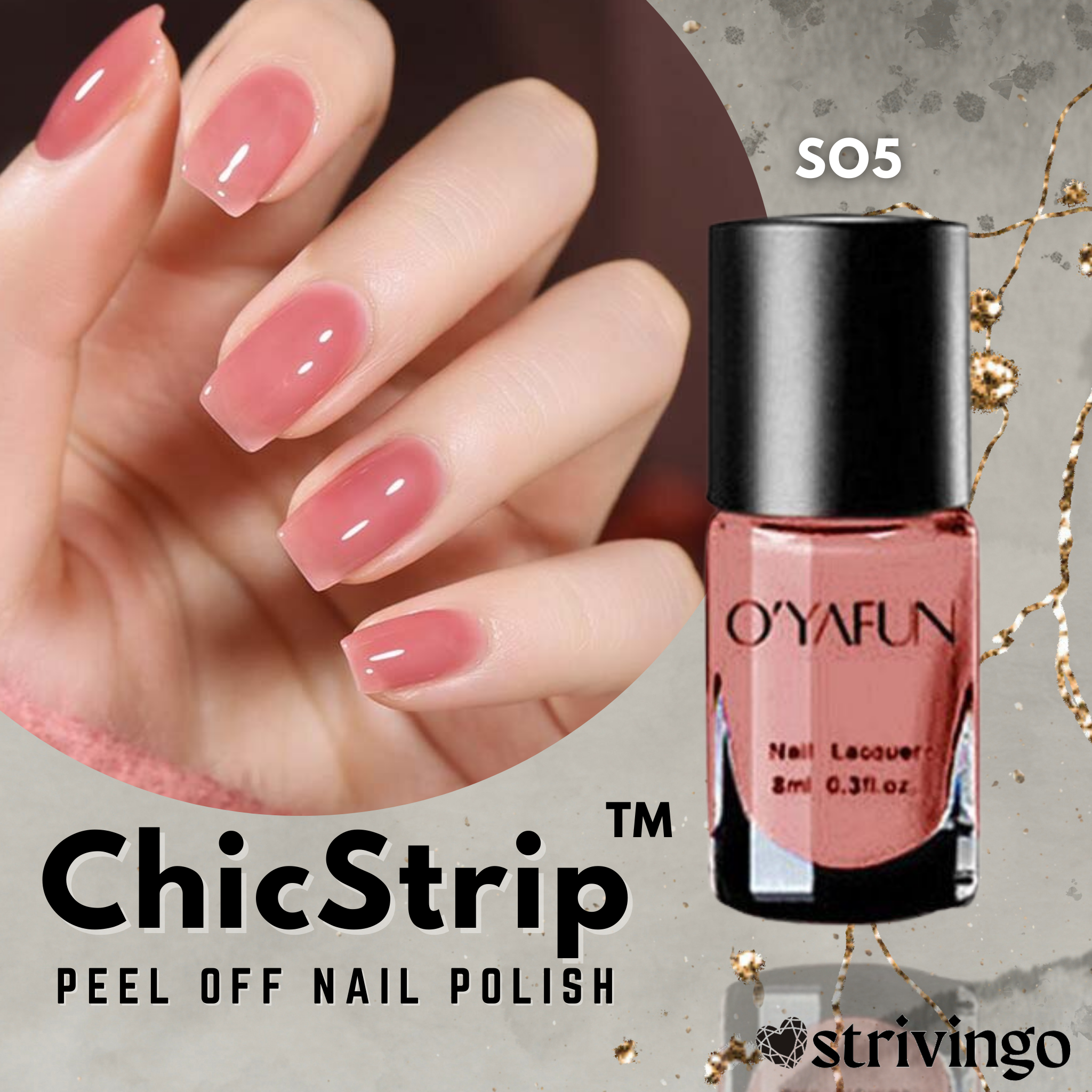 ChicStrip™ Peel Off Nail Polish | No Chemicals Needed