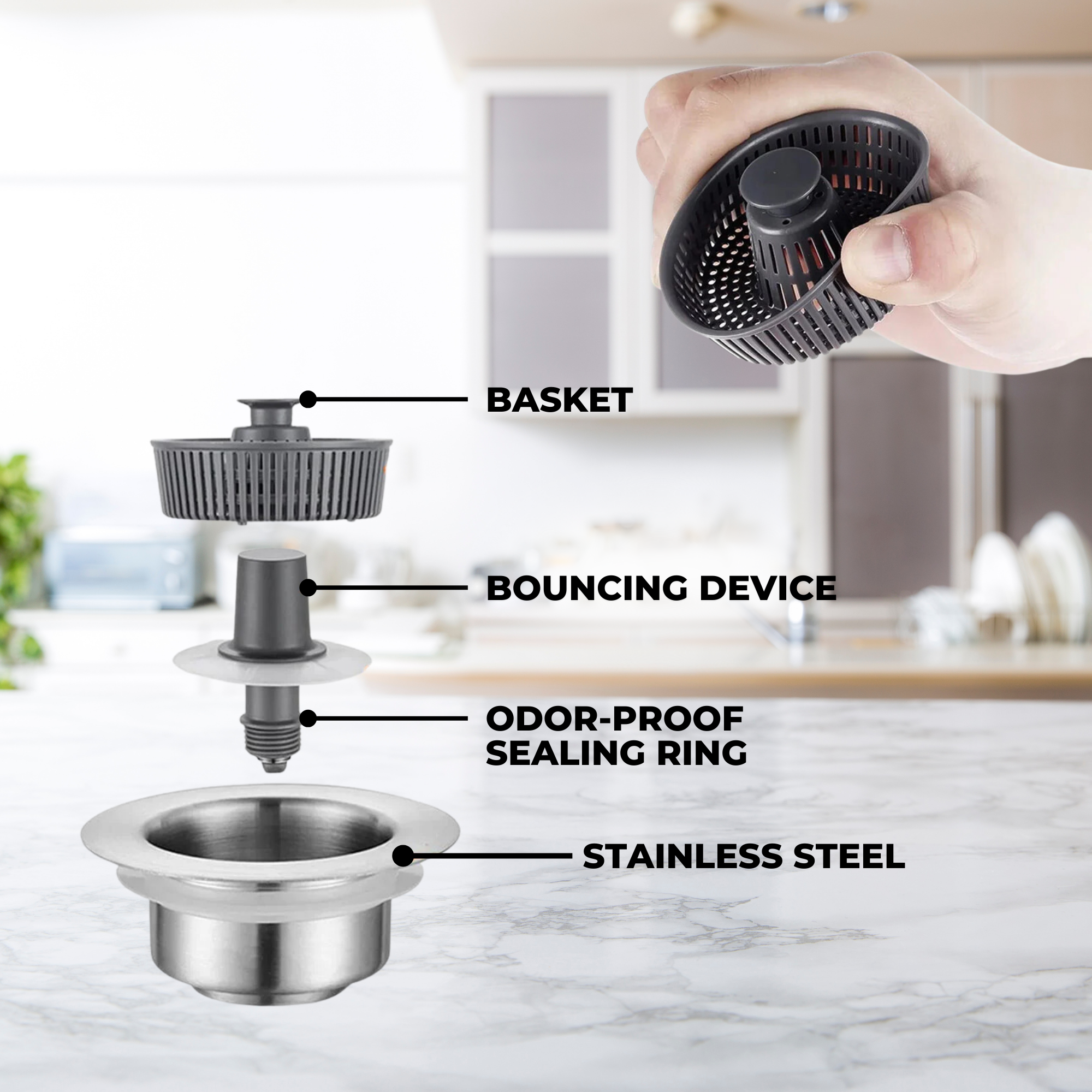 1+1 Free| FlexSink™ - 3-in-1 sink aid and stopper with pressure function [Last day discount]