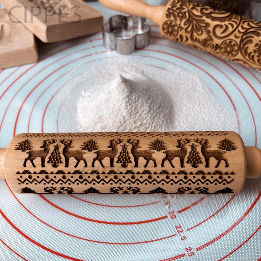 Christmas™ - Decorated rolling pin [Last day discount]