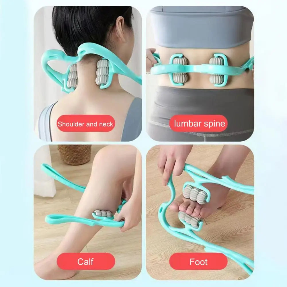 FlexiKnead - Hand-held neck massager with 360° rotating massage heads