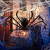 Black spider Halloween decoration