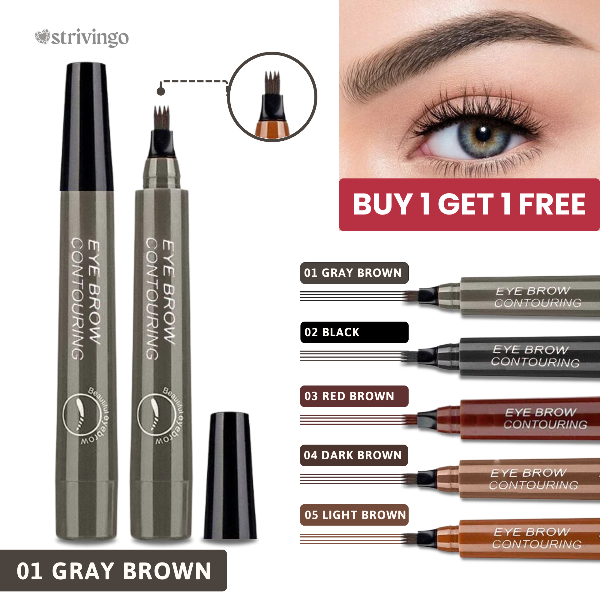 BUY 1 GET 1 FREE THIS WEEK ONLY! | Browline™ "Microblading" Eyebrow Pen