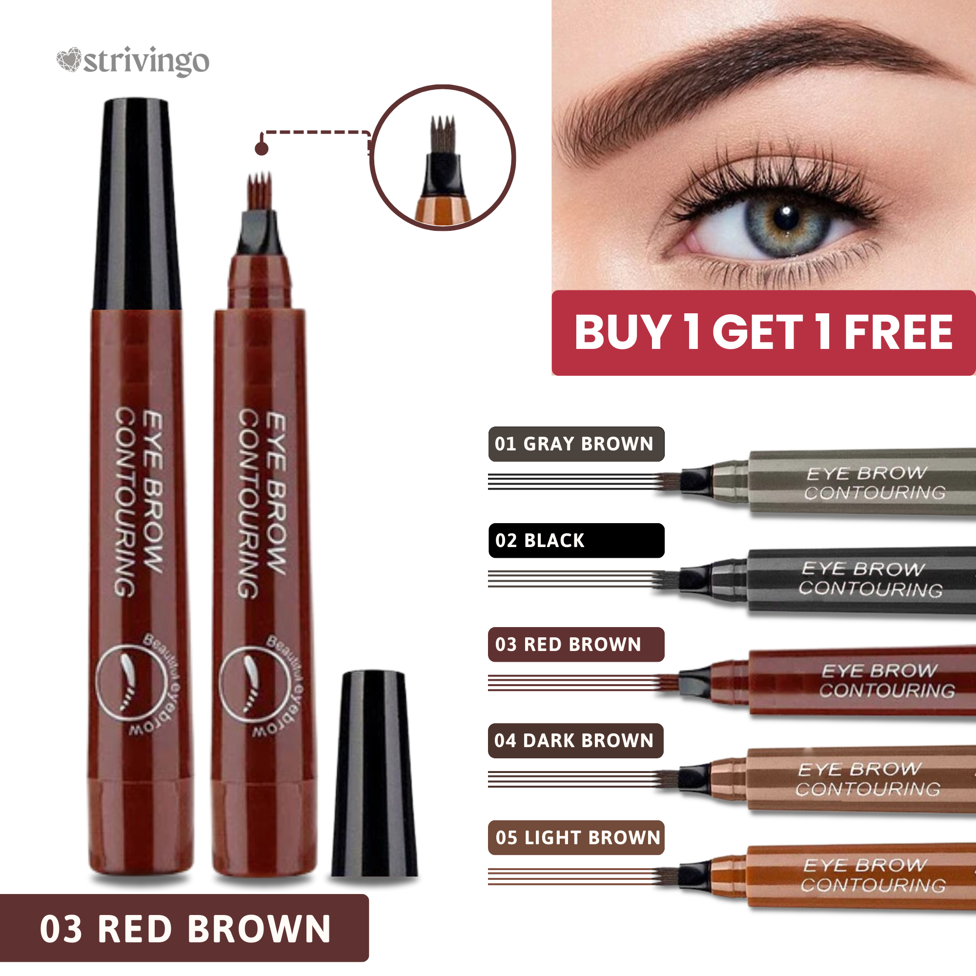 BUY 1 GET 1 FREE THIS WEEK ONLY! | Browline™ "Microblading" Eyebrow Pen