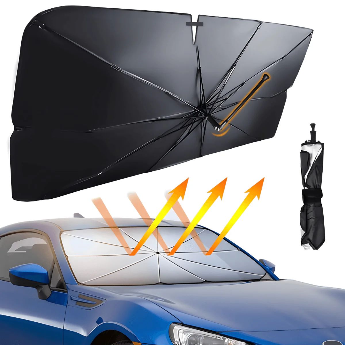 50% OFF | Sunbrella Retractable Car Sunshade Umbrella