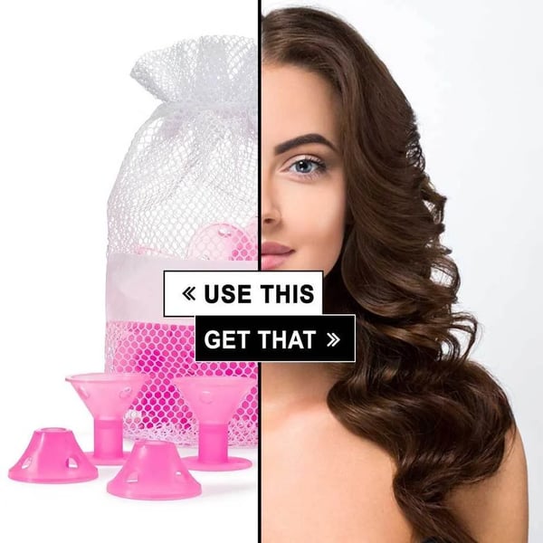 CoilyCurls™ Heatless Hair Curler Rolls | Set of 20