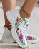 Floral Print Sneakers