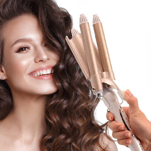 WavyCurls - Magic curling iron with 3 heating rods