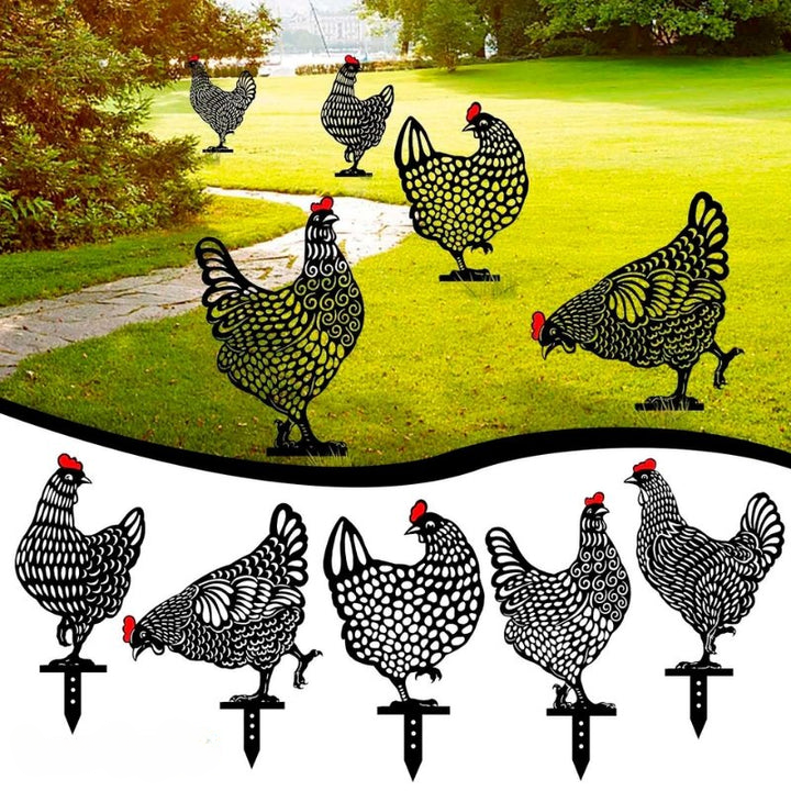 Hennique™ Chicken Garden Decor | Set of 5PCS