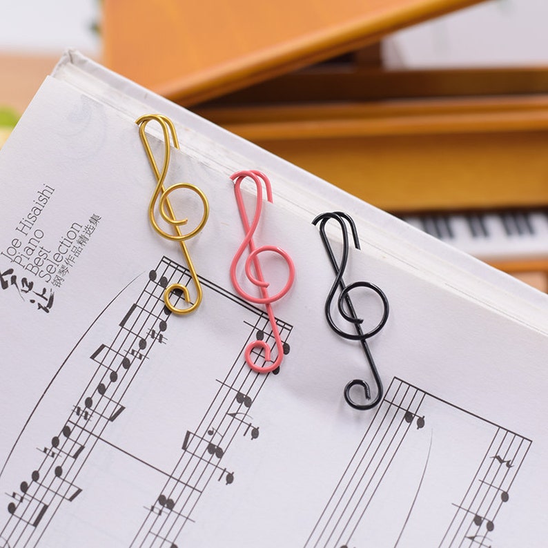 TuneClips - Musical Note Paper Clips