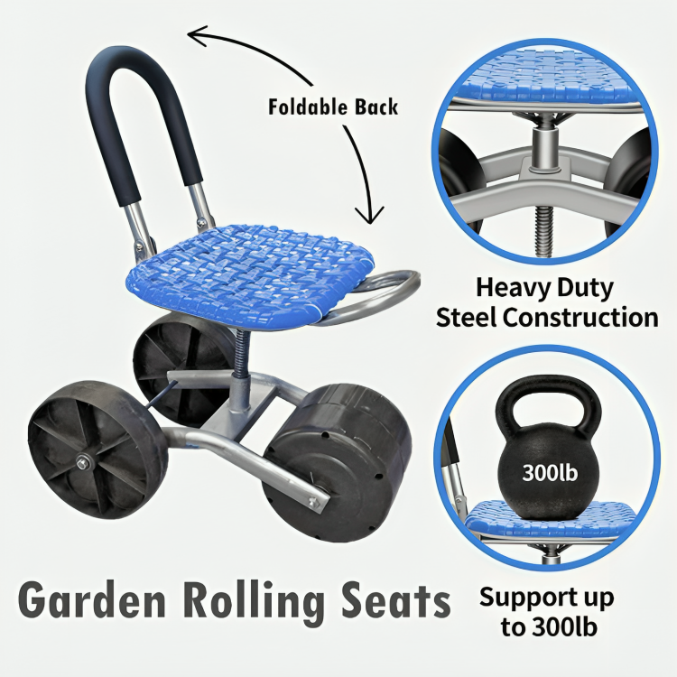 SpinnySeat™ | 360° Ergonomic Garden Stool