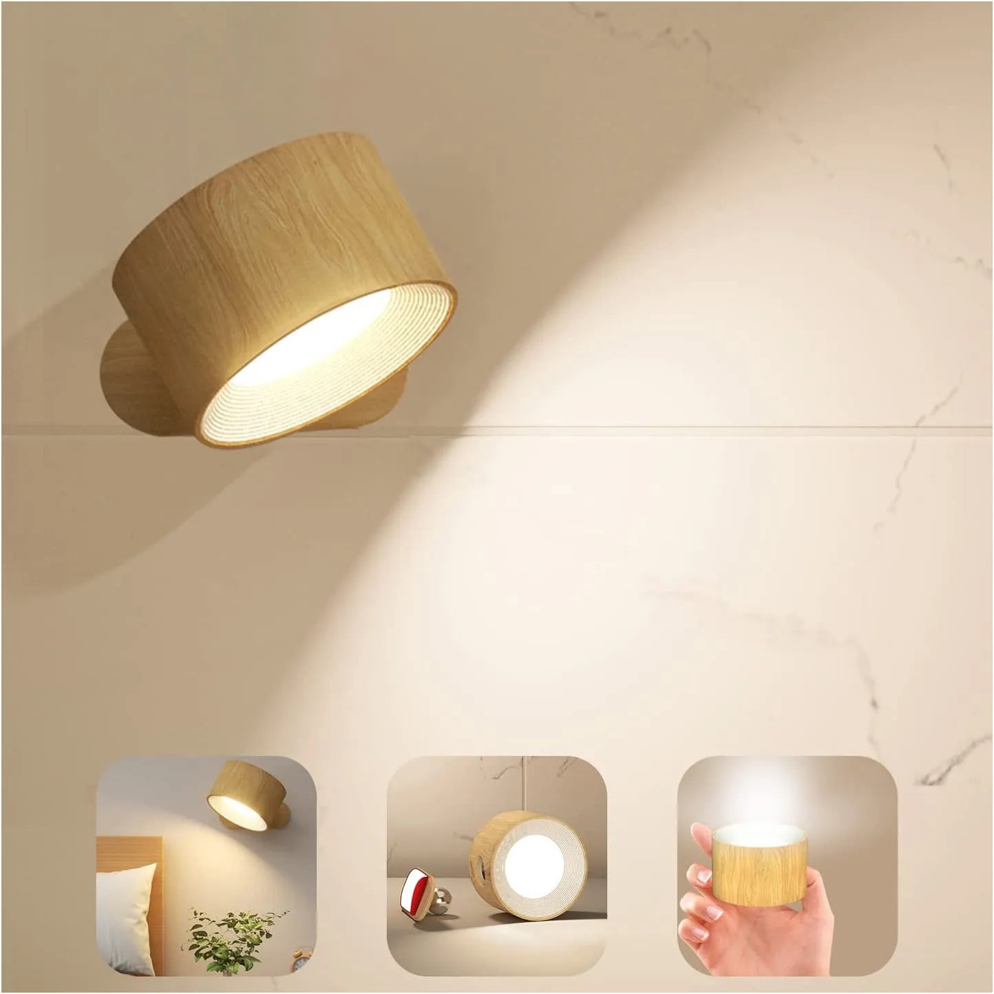 1+1 FREE | WallBeam | Wireless rechargeable wall light