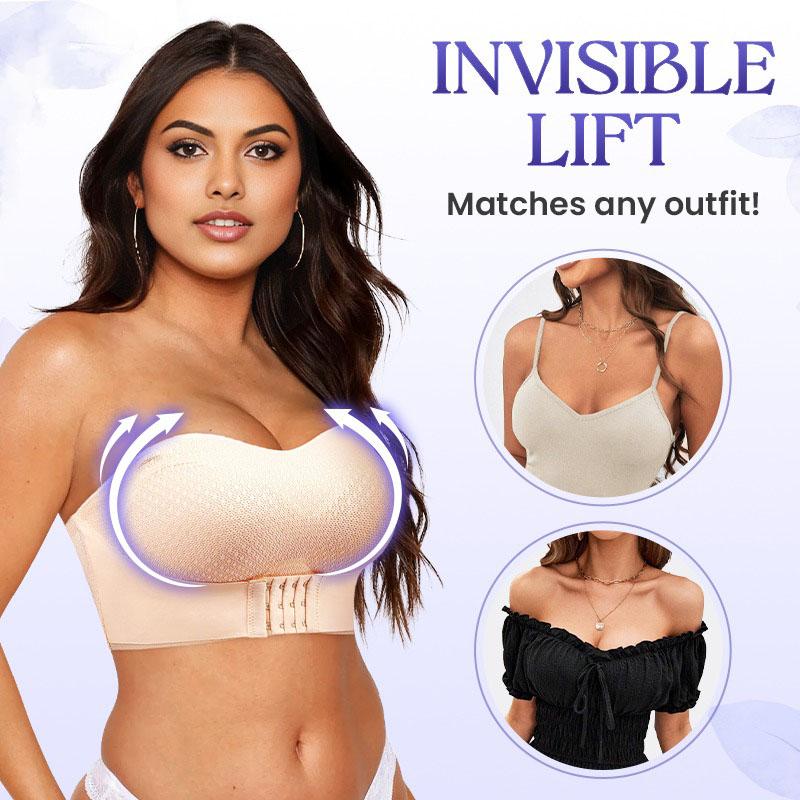 PerfectPush - Non-slip strapless push-up bra with buckle at the front