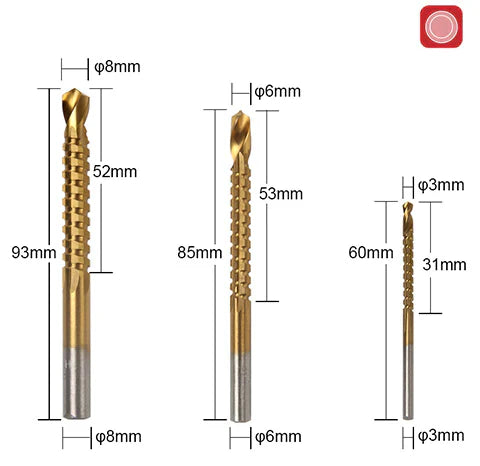 Titanium - drill set