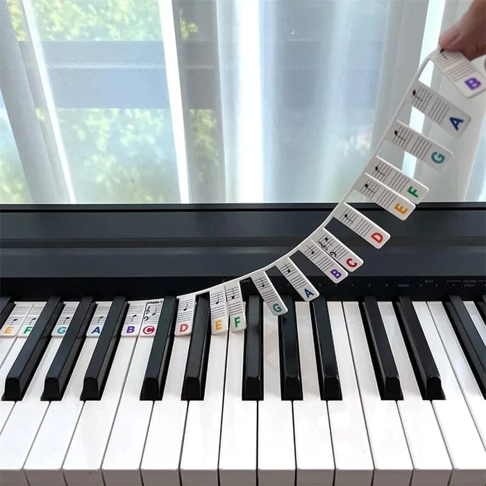 PianoHelp - Removable labels for the piano keyboard [set of 3]