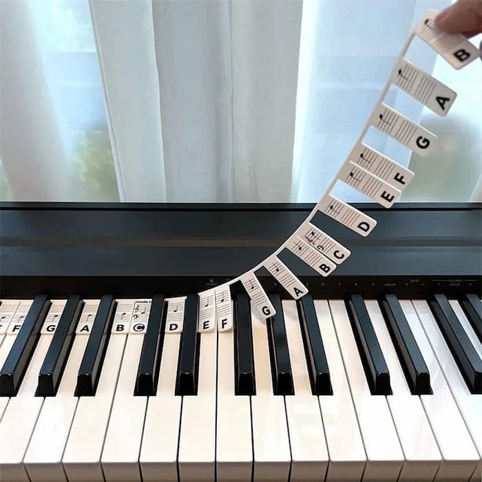 PianoHelp - Removable labels for the piano keyboard [set of 3]