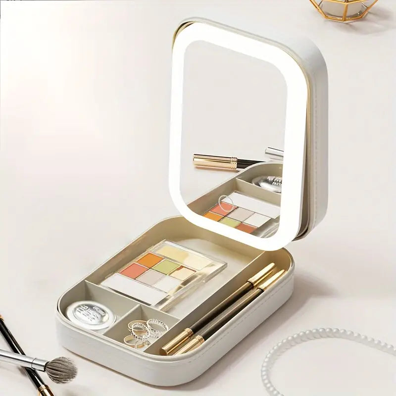 Mirrilite LED Mirror Makeup Storage Box